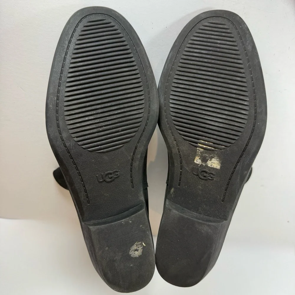 UGG Boots Women’s Emmeth Black Chelsea Ankle Boots with Elastic Panels Size 10‎